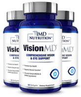 1MD Nutrition frontal del envase VisionMD mostrando la marca y beneficio visual
