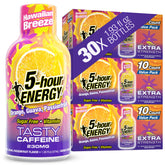 5-hour ENERGY frente del envase mostrando sabor Hawaiian Breeze y conveniencia