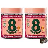 8Greens frasco frontal mostrando diseño y cantidad, beneficio conveniencia diaria