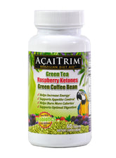 Acai Trim frasco frontal mostrando diseño y cantidad, beneficio: fácil identificación