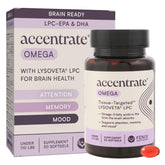 Accentrate frente del producto mostrando diseño y beneficio cerebral