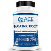 ACE NUTRITION frasco frontal mostrando etiqueta clara y beneficio de soporte bariátrico
