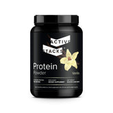 Active Stacks envase frontal de proteína de res vainilla, práctico y nutritivo