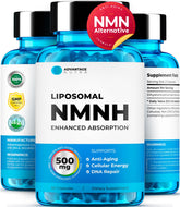 AdvantageNutra envase frontal mostrando NMNH 500 mg y beneficio energía