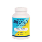 AdvoCare OmegaPlex frente del envase mostrando información clave y beneficio cardiovascular
