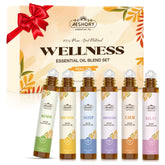 Aeshory set frontal con seis roll‑on, perfecto regalo de aromaterapia portátil