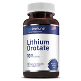 AgeImmune frasco frontal de Lithium Orotate, presentación clara y confiable