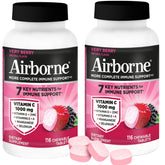 Airborne frente del empaque mostrando cantidad y sabor, beneficio conveniencia