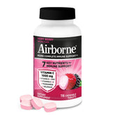 Airborne empaque frontal Very Berry mostrando cantidad 116 tabletas y conveniencia
