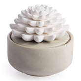 Airomé difusor frontal blanco mostrando diseño elegante y estética calmante