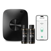 Airversa ANA frente del difusor negro mostrando diseño elegante y beneficios estéticos