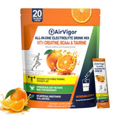 AirVigor frente del empaque mostrando sobres y beneficios visibles
