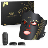 AIUO mascarilla frontal jet black mostrando diseño elegante y ajuste cómodo