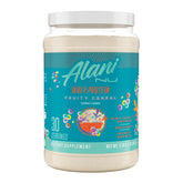 Alani Nu frasco frontal destaca etiqueta y sabor frutal, aporta confianza