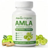 Alevia Organic envase frontal mostrando 60 cápsulas y etiqueta clara
