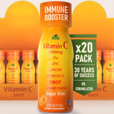 ALFA VITAMINS shot frontal mostrando botella y sabor naranja, apoyo rápido