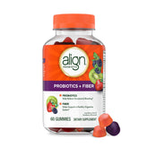 Align frasco frontal mostrando 60 gominolas y beneficio conveniencia diaria
