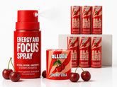 ALLDAY spray frontal botella Cherry Cola mostrando etiqueta y beneficios