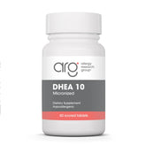 Allergy Research Group frasco frontal del suplemento DHEA 10 mostrando etiqueta clara