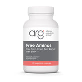 Allergy Research Group frasco ARG Free Aminos mostrando envase y beneficios