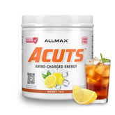 Envase ALLMAX ACUTS Sweet Tea mostrando diseño y beneficio portable