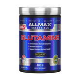 ALLMAX frasco frontal mostrando diseño y capacidad para fácil identificación