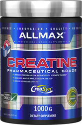 ALLMAX envase frontal mostrando volumen y diseño claro, confianza en calidad