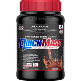 ALLMAX frasco QuickMass frente mostrando diseño y facilidad de uso