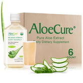 AloeCure vista frontal del envase de 500 ml con color natural y etiqueta clara