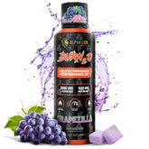 ALPHA LION envase frontal Grapezilla muestra fórmula sin estimulantes