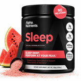Alpha Nutrients envase frontal mostrando sabor sandía y beneficios clave