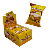 Alpha Prime Prime Bites brownie empacado frontal muestra caja práctica y sabor