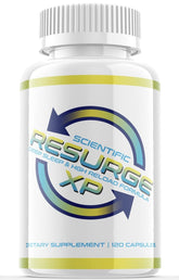 Alpha Pure Resurge vista frontal del envase mostrando la presentación y beneficio de sueño más profundo