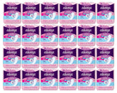 Always envase frontal mostrando 24 bolsas y 20 unidades, comodidad y ahorro