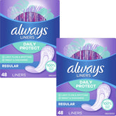 Always Radiant empaque frontal mostrando protección discreta