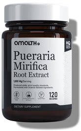 AMALTH frasco frontal de Pueraria Mirifica mostrando envase y cantidad 120 cápsulas