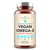AMANDEAN envase frontal mostrando suplemento vegano y beneficios