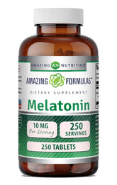 Amazing Nutrition frasco delante mostrando 250 tabletas y etiqueta clara