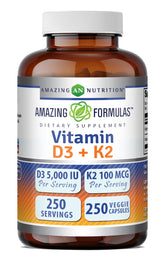 Amazing Nutrition frasco delante mostrando etiqueta y beneficios