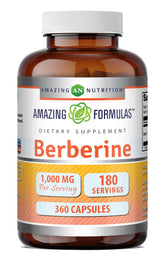 Amazing Nutrition frasco frontal del producto mostrando etiqueta y cantidad 360