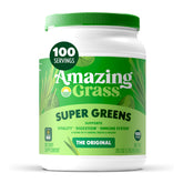 Amazing Grass frasco frente mostrando presentación y porciones