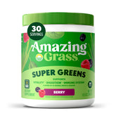 Amazing Grass envase frontal berry mostrando diseño y facilidad de uso