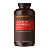 Amazon Elements frasco frontal mostrando etiqueta y cantidad, transmite confianza