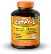 American Health envase frontal mostrando 240 cápsulas y beneficios suaves