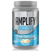 AMPLIFY frente del envase mostrando la marca y el sabor vainilla para elegir con confianza