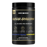Anabolic Warfare frente del envase mostrando etiqueta y beneficios visibles