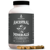 Ancestral Supplements frente del envase mostrando etiqueta clara y beneficios