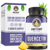 Ancient Bliss frasco frontal mostrando etiqueta y beneficios claros
