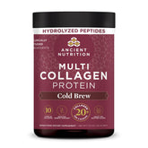 Ancient Nutrition envase frontal mostrando 40 porciones y beneficios
