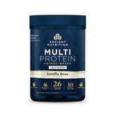 Ancient Nutrition envase frontal mostrando etiquetas claras y beneficios